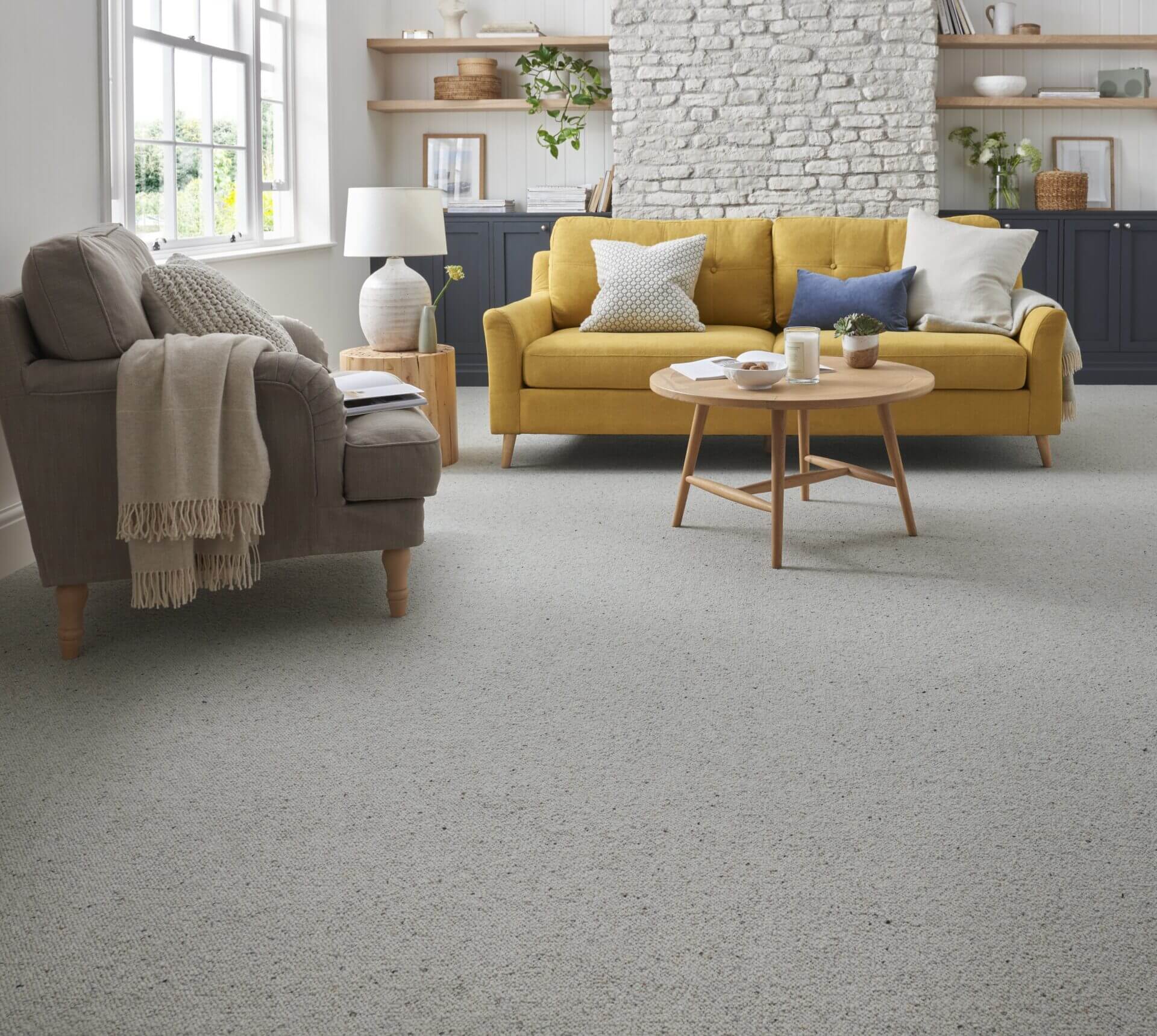 Natural Rustic Wool Loop Carpet